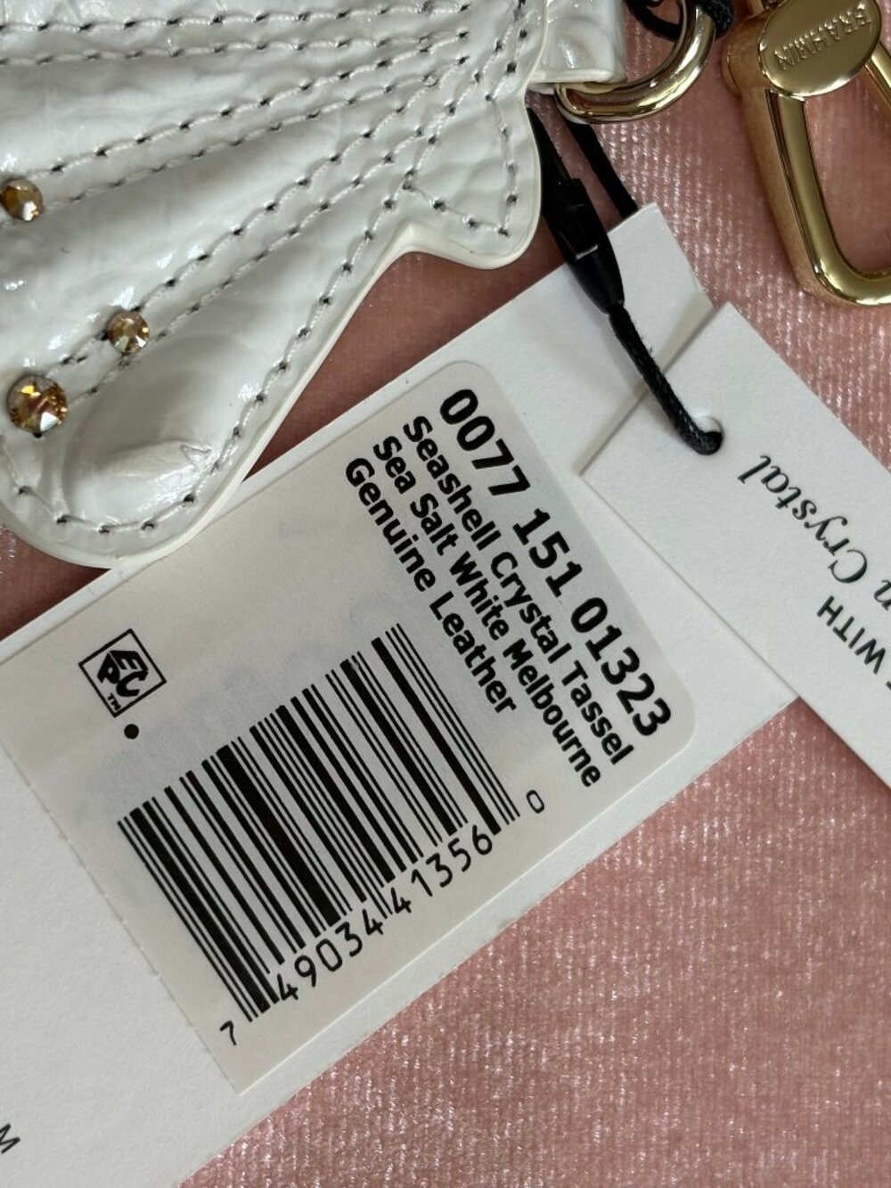 Brahmin Seashell Swarovski Crystals Tassel Sea Salt White Melbourne - Picture 3 of 4